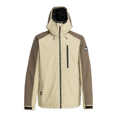 Abbildung von Quiksilver Mission Block Jacket Skijacke, Herren, Größe: Large, Beige