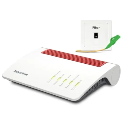 Abbildung von AVM Fritz!Box 5590 Fiber Edition International Mesh Master Wi Fi 6 2400 Mbit/s (5 GHz) + 1200 (2,4 2,5 gigabit LAN 4X 2X USB 3.0 AON GPON