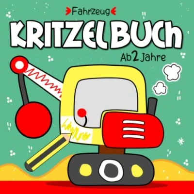 Abbildung von Kritzelbuch ab 2 jahre: Kritzelmalbuch süßen motive mit Mehrere Fahrzeug Ausmalen und kritzeln Für kinder jahren Jungen Mädchen