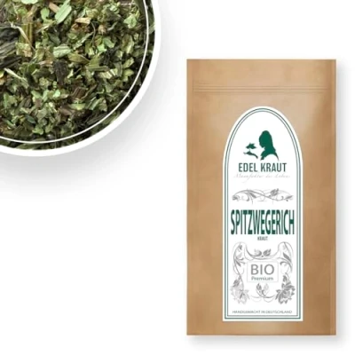 Abbildung von EDEL KRAUT BIO Spitzwegerichkraut Tee geschnitten Premium Spitzwegerich plantain leaves tea 500g
