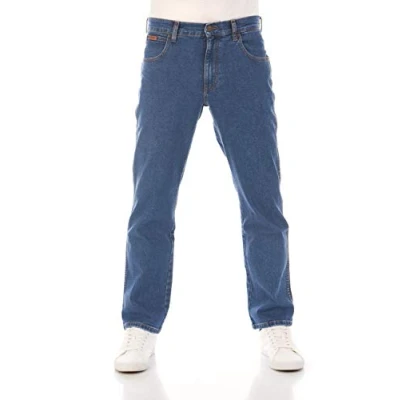 Abbildung von Wrangler Texas Stretch Jeans Straight Leg, Herren, Größe: 33x34, Blue tomorrow