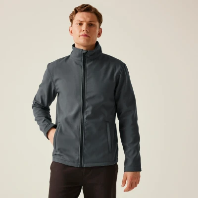 Abbildung von Regatta Herren Ablaze Men&#039;s Printable Softshell Jacke, Grau/Schwarz (Seal Grey/Black), XXL