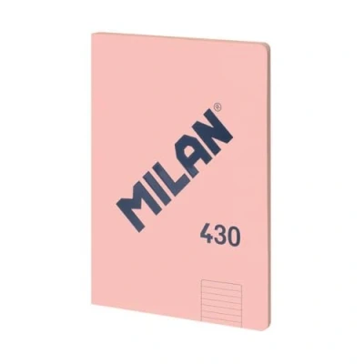 Abbildung von MILAN® Notizbuch geleimt, liniert, 48 Blatt A4, Serie 1918, rosa
