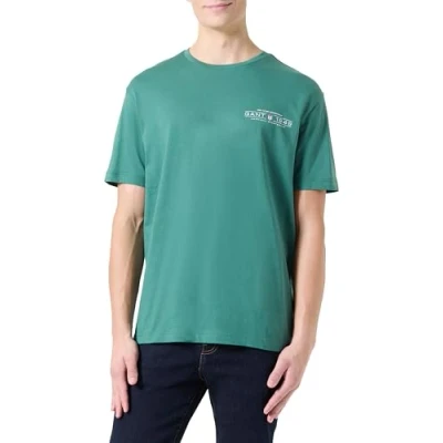 Abbildung von GANT Printed Graphic Tshirt basic, Herren, Größe: Large, Green