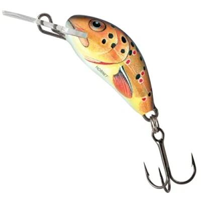 Abbildung von Salmo Hornet Wobbler Miniwobbler, Farben:Trout, Länge/Gewicht/Laufverhalten/Tauchtiefe:3.5cm / 2.6g sinkend 1.5m 2.0m