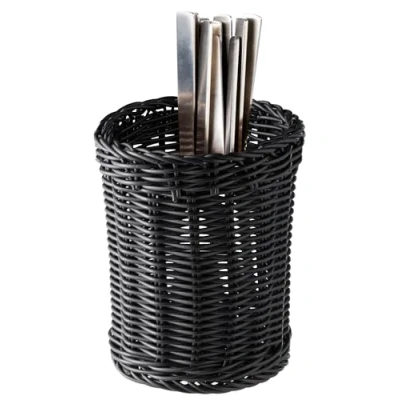 Abbildung von APS 40007 Besteckkorb &quot;ECONOMIC&quot;, Ø 12 cm, Höhe 15 Polypropylen, schwarz