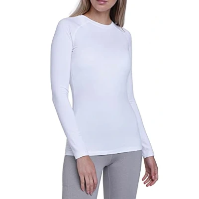Abbildung von TCA Langarmshirt Damen Thermo Laufshirt Weiss, XL (1 tlg)