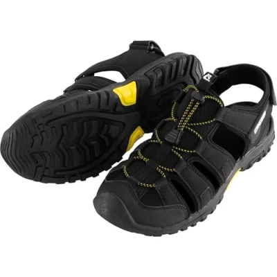 Abbildung von CRESSI Unisex Adult Luca Black/Yellow 44 Bequeme Trekking Sandale ideal für Outdoor Abenteuer, Schwarz/Gelb