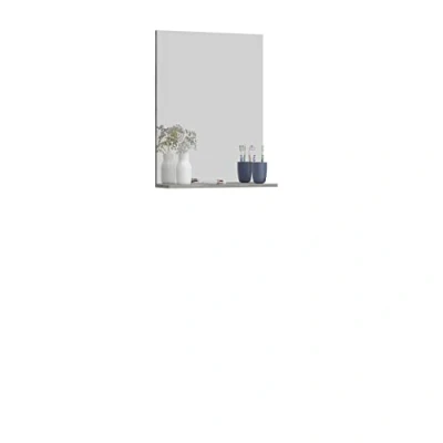 Abbildung von homes&amp;jones Badezimmer Spiegel Wandspiegel Badspiegel Soul, Holzwerkstoff, rauchsilber Nachbildung, 60 x 79 18 cm mit Ablagefläche