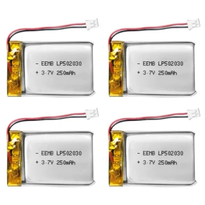 Abbildung von EEMB Lithium Polymer Akku 3,7 V 250mAh 502030 Wiederaufladbarer Lipo mit JST Anschluss für VXI Blue Parrott bestätigen Sie die Polarität des Geräts und Anschlusses vor dem Kauf(4)