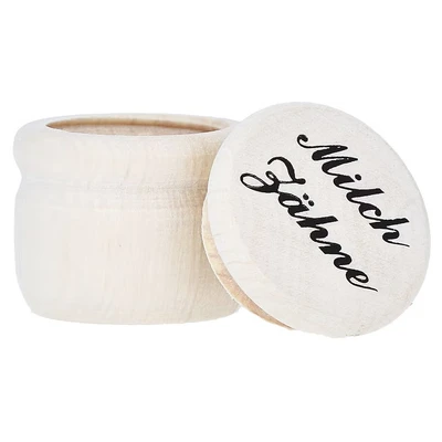 Abbildung von Milchzahndose Holz 2,5 cm 1 St