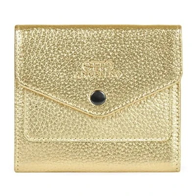 Abbildung von Otto Angelino Echtleder Geldbörse im Briefumschlag Design RFID Schutz Unisex, Gold