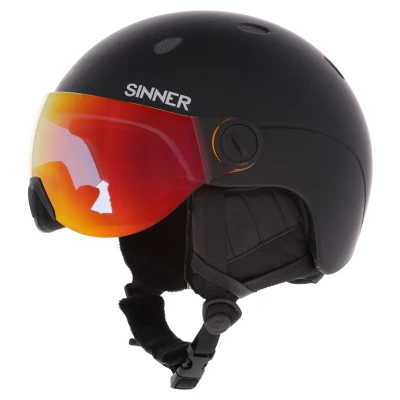 Abbildung von Sinner Titan Visor Unisex Skihelm Mit Visier (Größe: 62, Schwarz)