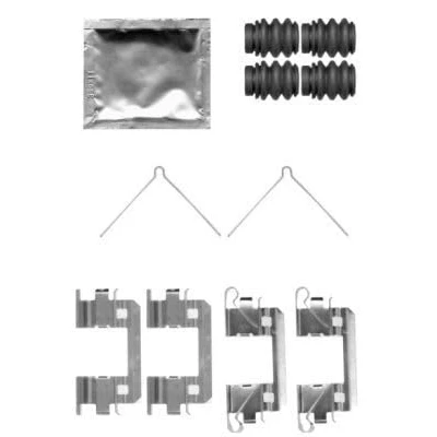 Abbildung von HELLA 8DZ 355 204 341 Zubehörsatz, Scheibenbremsbelag HONDA: CR Z, Jazz 3 Schrägheck, 2 Schrägheck