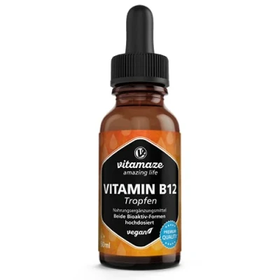 Abbildung von Vitamin B12 100 µg hochdosiert vegan Tropfen 50 ml