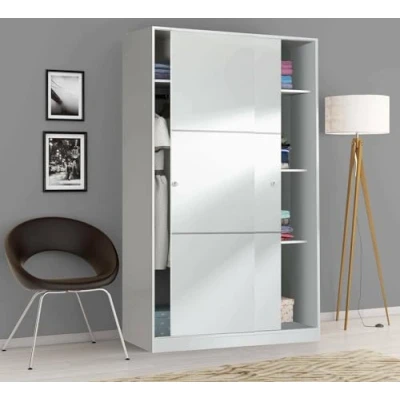 Abbildung von Talamo Italia Einzelbett Rachele, Containerbett mit Stoffbespannung, 100% Made in Italy, Frontöffnung, inklusive Matratze 80x200 cm, Beige
