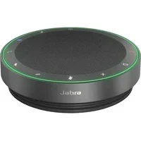 Abbildung von Jabra Speak2 75 schnurlose Freisprechlösung mit USB C Bluetooth Adapter, 4 Mikrofone Geräuschunterdrückung, 65 mm Breitband Lautsprecher, für MS Teams zertifiziert, Dunkelgrau