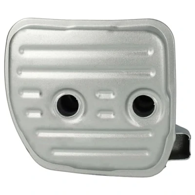 Abbildung von vhbw Auspuff Schalldämpfer kompatibel mit Stihl MS 231, 251, 231C, 251C Motorsäge 11 x 8,4 6,5 cm, Silber