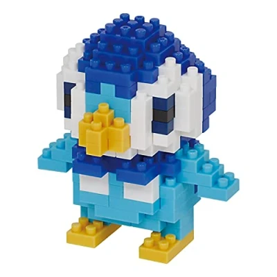 Abbildung von nanoblock NBPM 079 Pokemon Piplup Tiplouf Plinfa, Merhfarbig, Bandai