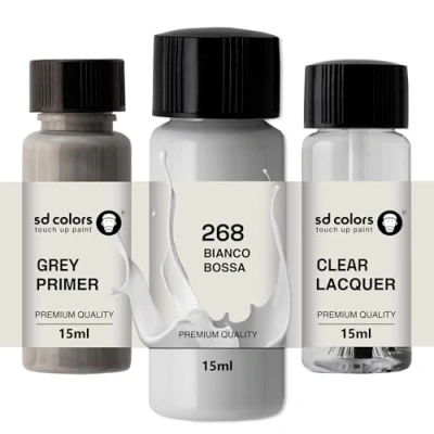 Abbildung von SD COLORS Ausbesserungslack für Bianco Boss Nova 268 268A 268/A 674 934, 15 ML, Reparatur Pinsel (Farbe + Grundierung Lack)