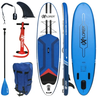 Abbildung von EXPLORER Inflatable SUP Board &quot;Stream 10.2&quot;, (6 tlg., mit Paddel, Pumpe und Transportrucksack)