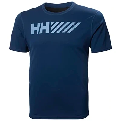 Abbildung von Helly Hansen Men&#039;s Lifa Tech Graphic Tshirt, Blue, S