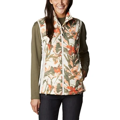 Abbildung von Columbia Powder Pass Weste für Damen, Chalk Floriculture Print