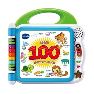 Abbildung von Vtech® Buch VTechBaby, Mein 100 Wörter Buch, weiß, mit Sound und Licht