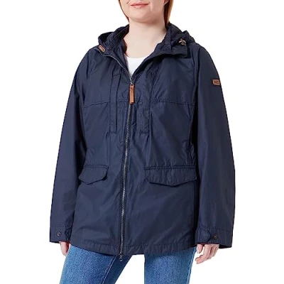 Abbildung von camel active Damen Fieldjacket mit abnehmbarer Kapuze Dunkelblau womenswear 38
