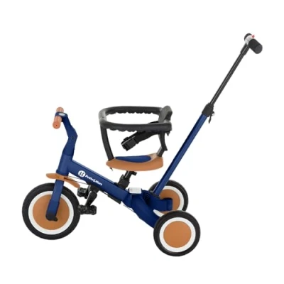 Abbildung von Petite&amp;Mars Multifunktionales 5 in 1 Dreirad Turbo * Fahrrad Laufrad Rutschauto Lauflernfahrzeug (Enigmatic Blue)
