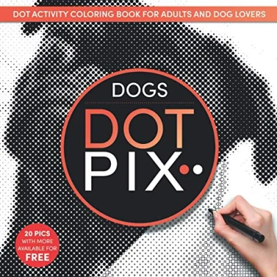 Abbildung von Dot Pix Dogs: Activity Coloring Book for Adults and Dog Lovers