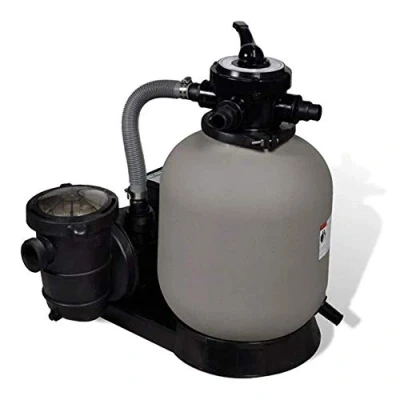 Abbildung von vidaXL Sandfilterpumpe 600W 17000L/h Sandfilteranlage Filteranlage Poolfilter