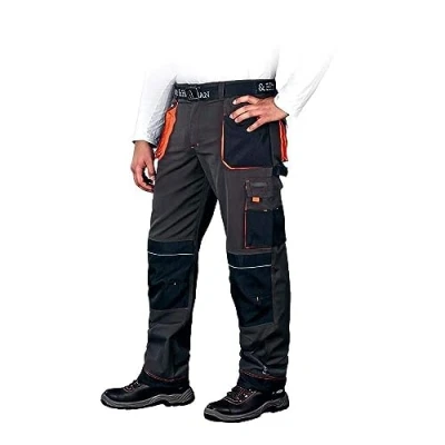 Abbildung von Leber&amp;Hollman LH FMN T_SBP54 Formen Schutzhose, Stahlblau Schwarz Orange, 54 Größe
