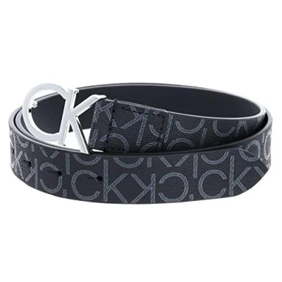 Abbildung von Calvin Klein Damen CK MONO BELT 3CM Gürtel,, per pack Schwarz (BLACK 0GJ), 80#80#6621 (Herstellergröße: 80)