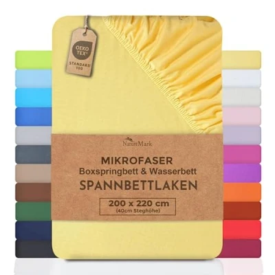 Abbildung von NatureMark Waschhandschuh Waschhandschuhe 500 gsm (10er Set), 100% Baumwolle (10 St), Premium Frottier Waschhandschuhe, 15x21cm, Weiß