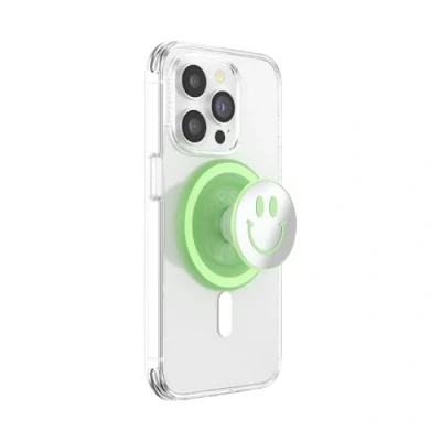 Abbildung von PopSockets Handy Griff für MagSafe Matcha Dew Happy Reflex