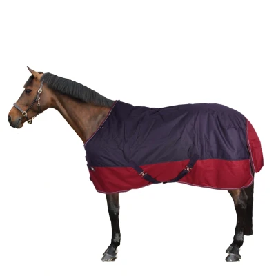 Abbildung von EQUITHÈME Outdoordecke Tyrex 1200D 0g Navy/Bordeaux 165/215