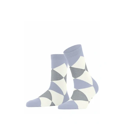 Abbildung von Burlington Damen Socken Bonnie W Sso Baumwolle gemustert 1 Paar, Blau Cosmic Sky 6537, 36 41