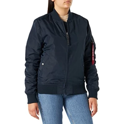 Abbildung von Alpha Industries MA1 TT WMN Bomberjacke, Damen, Größe: XL, Dark blue