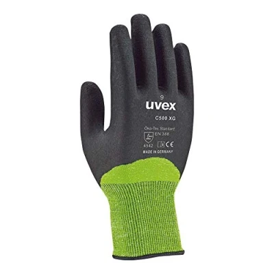 Abbildung von Uvex Ruvex C500Xg_9 Schutzhandschuhe, Grün Schwarz, 9 Größe