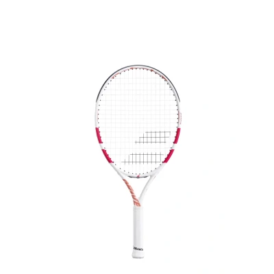 Abbildung von Babolat, Tennisschläger Modell Drive Junior, Einheitsgröße, Blau/Rot, Leicht, Griff für kleine Hände entwickelt, Besaitungsplan 16x19 oder 16x17, aus Graphit und Aluminium, Kinder von 125 135 cm