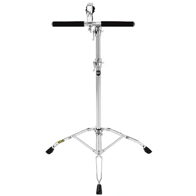 Abbildung von Meinl Percussion Professional Bongo Stand Doppelständer zum Spielen im Stehen für zwei Bongos Stahl, Verchromt (TMB)