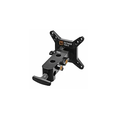 Abbildung von Tether Tools Studio Vu 2 Monitor Mount VESA Halterung (VESA MIS D 100/75 C) mit multifunktionalem Stativadapter