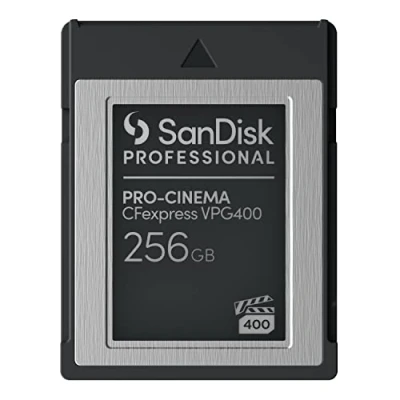 Abbildung von SanDisk® PROFESSIONAL PRO CINEMA CFexpress™ VPG400 Type B Speicherkarte 256 GB (RescuePRO Deluxe, Kompatibel mit READER, eingeschränkte Langzeitgarantie)