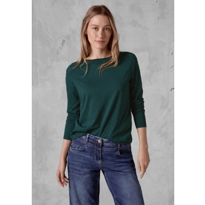 Abbildung von Cecil Missing Langarmshirt, Damen, Größe: XL, Grün