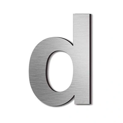 Abbildung von nanlyiau 6in/15.5cm Edelstahl hausnummer Hausnummern aus zahlen massivem SUS304,gebürstet schwebe effekt(6in d)
