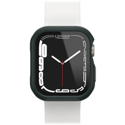 Abbildung von OtterBox Eclipse Bumper mit integrierter Displayschutzglas für Apple Watch Series 9/8/7 41mm, gehärtetes Glas, stoßfeste, sturzsichere und schlanke Schutzhülle Watch, Grün/Grau