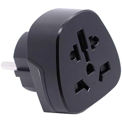 Abbildung von revolt Stromadapter: Reiseadapter zum Anschluss ausländischer Geräte an deutsche Steckdosen (Adapter Steckdose, Netzadapter, Deutschland)