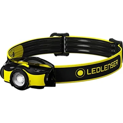 Abbildung von Ledlenser iH5R, leichte Arbeits , Stirn und Helmlampe, Metallclip zum Anbringen am Körper, inkl. Akku, batteriebetrieb möglich, fokussierbar, schwenkbar, 400 Lumen