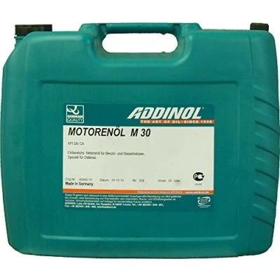 Abbildung von ADDINOL M30 OLDTIMER MOTORENÖL, (SAE Klasse 30 // Viskosität 11,0), mineralisch, 20 L Kanister